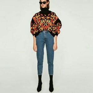 Zara High Waisted Mom Jeans
